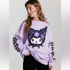 H&M Kuromi oversized  sweatshirt